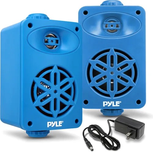 Vista 16 de Pyle Usa - Par de altavoces Bluetooth para interiores y exteriores, 200 W, doble impermeable, 3.5 pulgadas, sistema de altavoces de rango completo