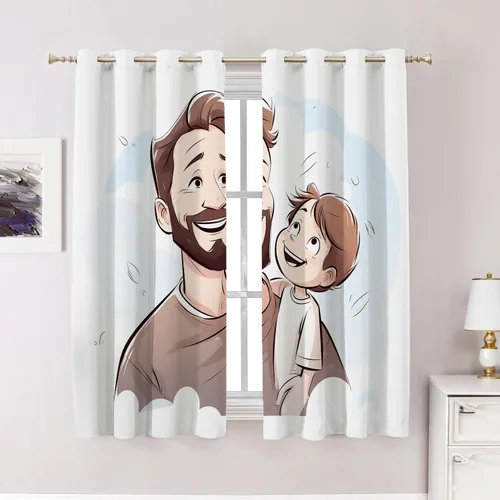 Vista 151 de Cortinas opacas de mármol abstracto blanco y gris para ventanas, cenefas opacas de poliéster multicapa para cocina, paquete de 2 unidades, 26 x 24