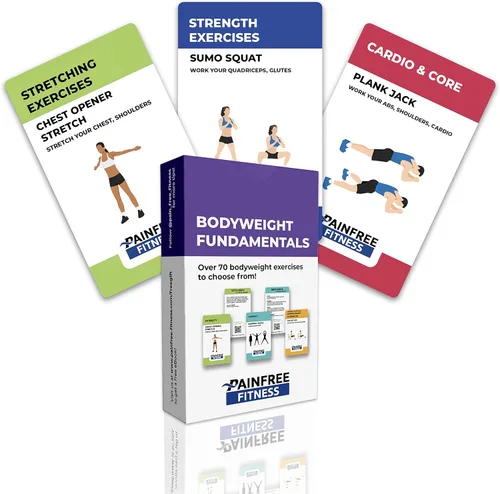 Vista 14 de Tarjetas didácticas de ejercicios, baraja de tarjetas de entrenamiento, tarjetas de ejercicios para entrenamientos en casa, mujeres y hombres