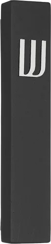 Vista 11 de A&S Mezuzot Moderna funda de mezuzá de hormigón con pergamino, fácil de despegar y pegar Mezuza (gris + espinilla grabada, 5 pulgadas)