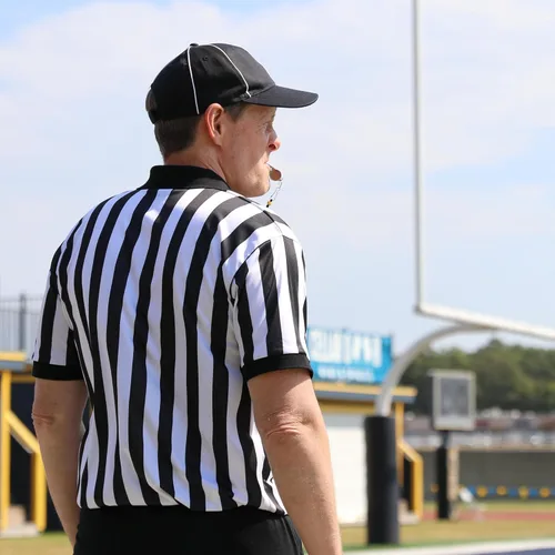 Vista 2 de Murray Sporting Goods - Camisa de árbitro para hombre, con cuello y manga corta, disfraz de fútbol para Halloween