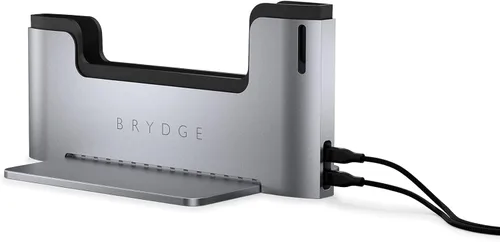 Vista 3 de Brydge Soporte para portátil que ahorra espacio Estación de acoplamiento vertical compatible con MacBook Pro de 15 pulgadas (2016-2019), 2 puertos