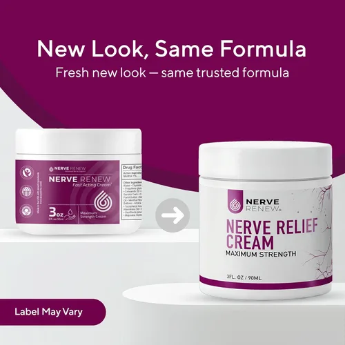 Vista 4 de NERVE RENEW Crema nerviosa de acción rápida de máxima resistencia, etoxiglicol dirigido, triglicérido cáprico, fórmula de crema de árnica para una