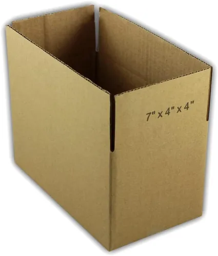 Vista 2 de 10 cajas de embalaje de cartón corrugado EcoSwift de 7 x 4 x 4 pulgadas, cajas de envío de mudanza, cajas de cartón de 7 x 4 x 4 pulgadas