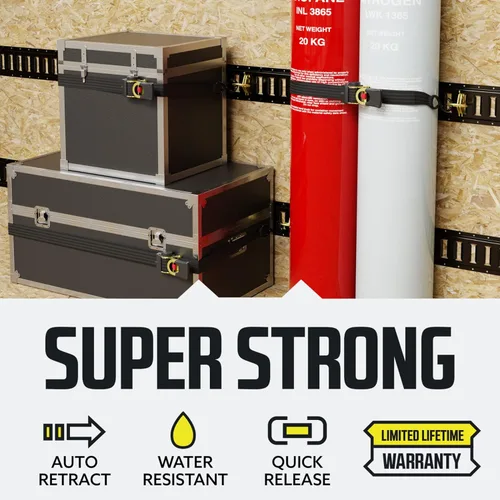 Vista 4 de DC Cargo Mall Correas de trinquete retráctiles automáticas (paquete de 4) de 2 pulgadas x 6 pies, súper resistentes, resistencia a la rotura