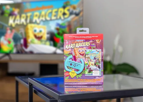Vista 7 de Nickelodeon Kart Racers Bundle + Wheel Accessory Nintendo Switch Game Code in a Box (Nintendo Switch)