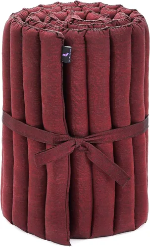 Vista 440 de Leewadee colchón tailandés enrollable para cama de invitados, tapete de yoga, para masaje tailandés, ecológico, orgánico y natural.