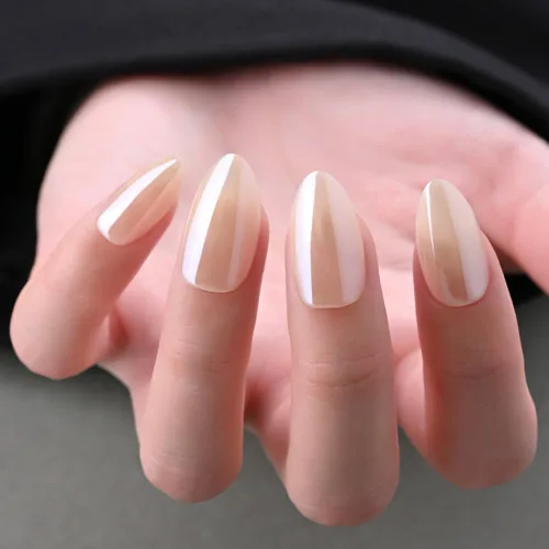 Vista 53 de evpct-Uñas postizas de gel a presión estilo bailarina y ojo de gato; cuadradas y medianas, con pegamento, reutilizables, suaves, acrílicas