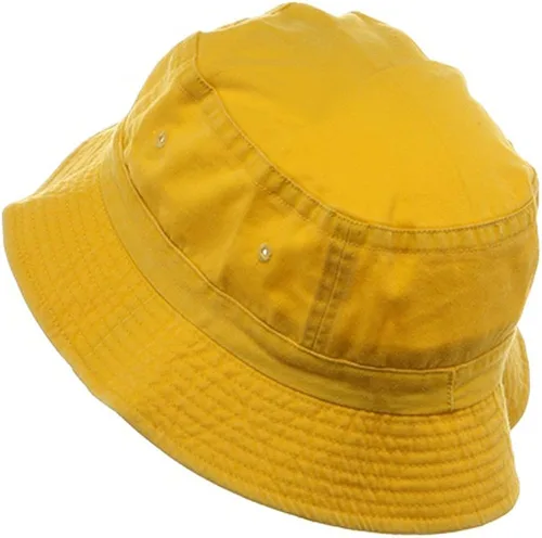 Vista 2 de Sombrero de cubo teñido pigmentado, rojo, Amarillo, talla única