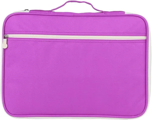 Vista 9 de Carpeta de archivos de bolsa de documentos A4, multifuncional A4 bolsas de documentos, organizador de cartera, bolsa de viaje impermeable con Negro