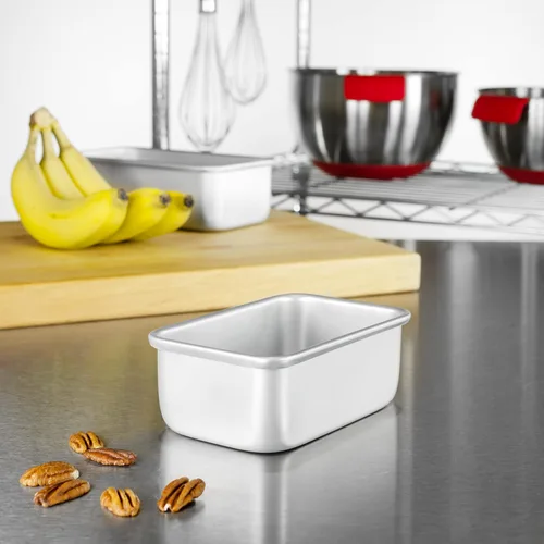 Vista 3 de Fat Daddio's BP-5639 Molde para Pan de Aluminio Anodizado, 4.875 x 2.75 x 2 pulgadas