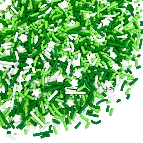 Vista 12 de Gránulos Azúcar de color Gránulos patrióticos Espolvorear rojo, blanco y azul Azúcar de cóctel Espolvorear para cupcakes Gránulos