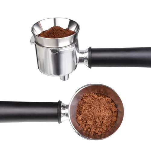 Vista 6 de MATOW Embudo dosificador de espresso de acero inoxidable compatible con portafiltro de 51mm