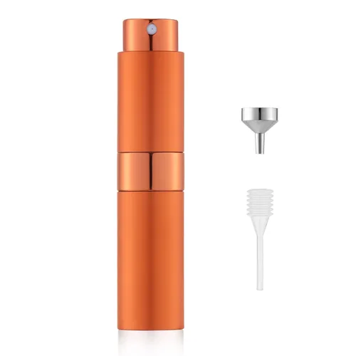 Vista 9 de LISAPACK Botella de spray de perfume de 8 ml con atomizador para viajes, dispensador de colonia recargable vacío, rociador portátil (Azul)
