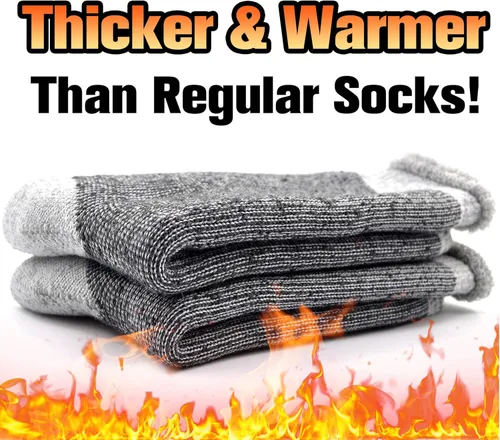 Vista 2 de Busy Socks Winter Warm Thermal Socks for Men Women Extra Thick Insulated Heated Crew Boot Socks for Extreme Cold Weather