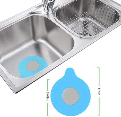 Vista 3 de Tapón de drenaje para bañera, suave y universal de silicona para baño, fregadero de cocina, cubierta de drenaje para lavabo