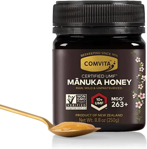 Comvita Miel de Manuka UMF 10+ (MGO 263+) - Miel de Manuka Cruda de Nueva Zelanda, Pura y Sin Pasteurizar, Superalimento para la Salud Inmunológica,