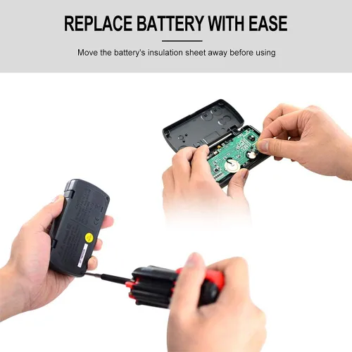 Vista 8 de allsun Mini rango automático plegable multímetro digital probador automotriz AC DC Volt AMP Ohm LCD Voltímetro de viaje Amperímetro probador