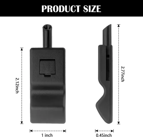 Vista 2 de Pomos de bloqueo de puerta de automóvil, hebilla interior para cerradura de puerta delantera o trasera de automóvil compatible con GMC Sierra Chevy