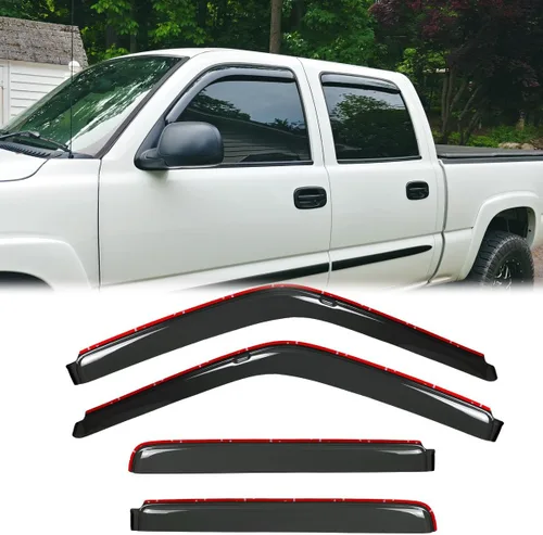 Vista 21 de 2 piezas de deflectores de viento originales irrompibles a prueba de lluvia para ventanas laterales del Camaro 10-25, juegos de protectores