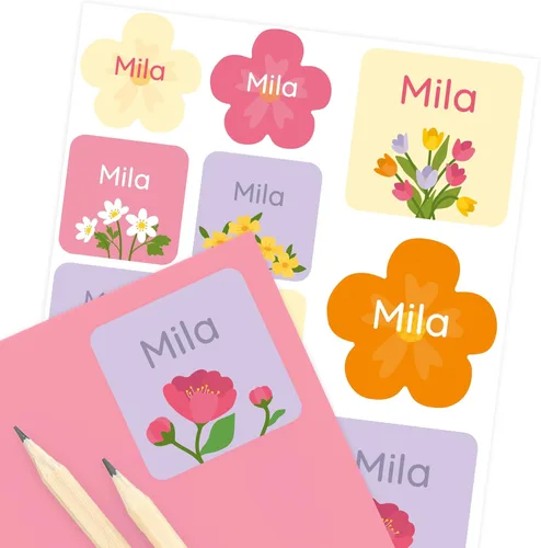 Vista 27 de Etiquetas de nombre para niños (33) – Calcomanías personalizadas para guardería, campamento y escuela – Calcomanías duraderas e impermeables