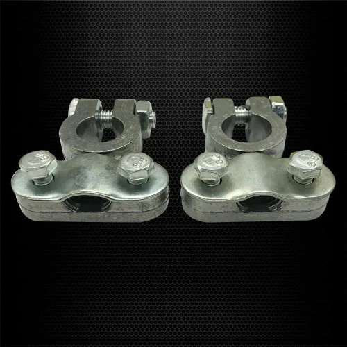 Vista 5 de Ampper Extremos de terminal de batería de aleación de plomo resistente, terminales de batería de poste superior, juego de abrazaderas para vehículos