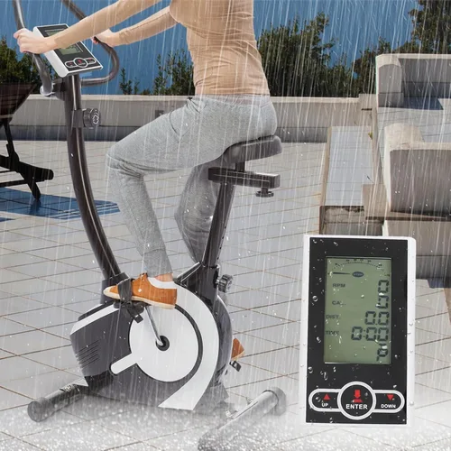 Vista 7 de Monitor de computadora de bicicleta estática con pantalla de velocímetro, sensor de frecuencia cardíaca para bicicleta estacionaria, máquina