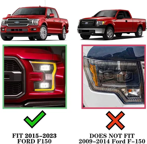 Vista 4 de COMNOVA - Par de estribos Nerf Bar compatible con Ford F150 Superduty Crew Cab 2015-2024 (4 puertas de tamaño completo), escalones laterales