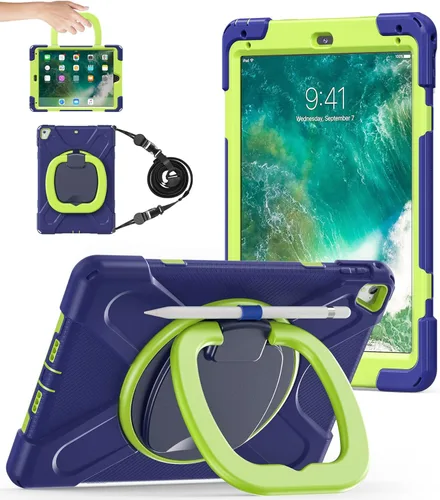 Vista 12 de BATYUE Funda para iPad de 6ª generación de 9.7 pulgadas 2018, iPad 5ª generación 2017, iPad Air 2/iPad Pro de 9.7 pulgadas, funda protectora a