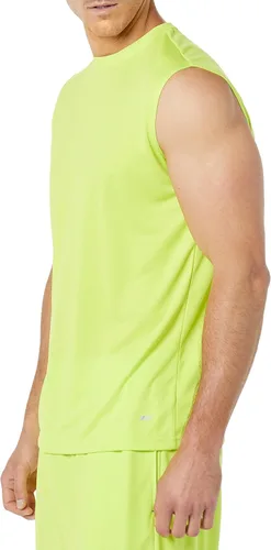 Vista 6 de Tienda Essentials Men's Active Performance Tech Muscle Sleeveless Tank Top Workout Shirt, Pack of 2