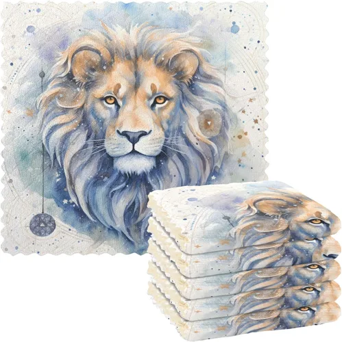 Vista 15 de ALAZA Juego de 6 paños de limpieza de cocina, paños de cocina con estampado de William Morris, paños de cocina súper absorbentes, sin pelusas