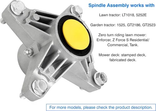 Vista 6 de 918-04426 Husillo apto para cortacésped Cub-Cadet, 618-3129 Conjunto de husillo para cortacésped Cub-Cadet Z Force Enforcer de 44 pulgadas, 48