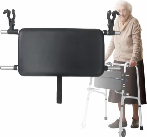 Vista 7 de Asiento plegable para asiento acoplable, capacidad máxima de peso de 250 libras, rango ajustable: 20 a 24 pulgadas (B)