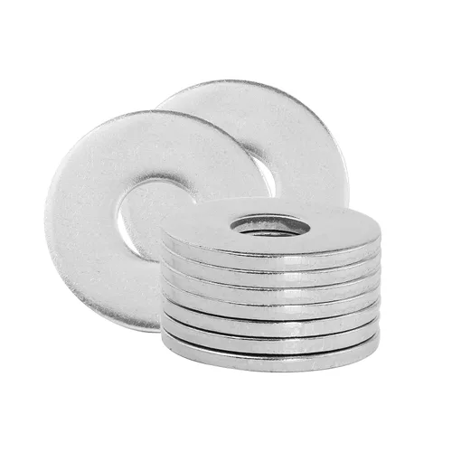 Vista 11 de Arandelas planas de acero inoxidable de 1" - Diámetro exterior de 2", arandelas de acero inoxidable 304 (18-8), arandelas de metal para tornillos