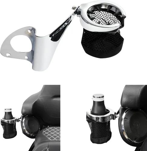 Vista 7 de TCT-MOTORPARTS Soporte para vasos de bebidas para Harley Electra Glide Ultra Limited FLHTK Touring Tri Classic 2014-2016