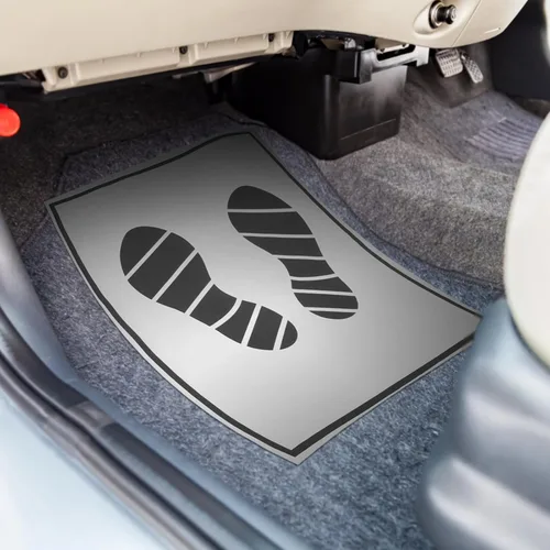 Vista 8 de VICASKY 50 tapetes de papel desechables para el suelo de los autos, tapetes automotrices para cubrir los pies del vehículo, protector