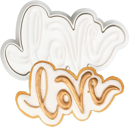 Vista 20 de Flycalf Cortadores de galletas de boda con mango de émbolo para dama de honor, despedida de soltera, vacaciones, ácido poliláctico para hornear