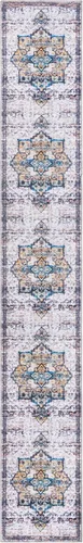 Vista 166 de Rugs.com Francesca Collection - Alfombra lavable de tejido plano, 2 x 3 pies, color blanco sal marina, perfecta para entradas, cocinas, rincones