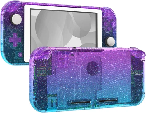 Vista 12 de eXtremeRate Transparent Clear DIY Replacement Shell for Nintendo Switch Lite, NSL Handheld Controller Housing w/Screen Protector, Custom Case Cover