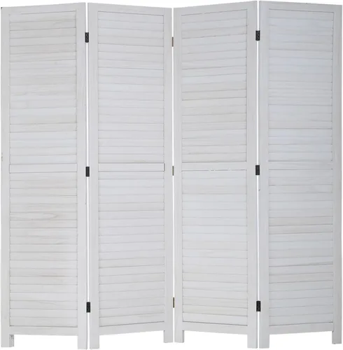 Vista 11 de PayLessHere Divisor de habitación de madera, pantalla de privacidad de 5.75 pies para interiores, plegable, portátil, pantalla de división