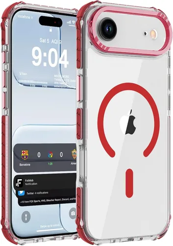 Vista 62 de DEERLAMN Funda Magnética Fuerte para iPhone Air 6.5 Pulgadas, [Compatible con Magsafe] [Protección contra caídas de grado militar] Funda protectora