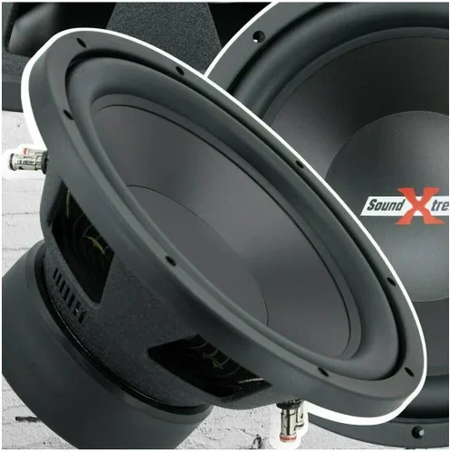 Vista 7 de 1 subwoofer SoundXtreme ST-412 Premium Elite de 12 pulgadas de audio para automóvil, 2000 vatios, potencia máxima, bobina de voz dual de 4 ohmios