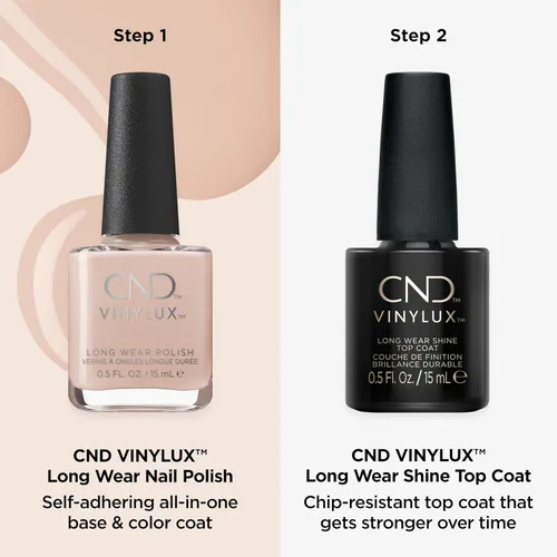 Vista 6 de CND Vinylux Long Wear Shine Top Coat, Quick Drying Formula, Easy to Remove, 0.5 Fl Oz