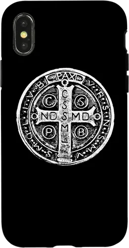 Vista 5 de St. Benedict Medal Saint Benedict Cross Catholic Christian Case for iPhone 16