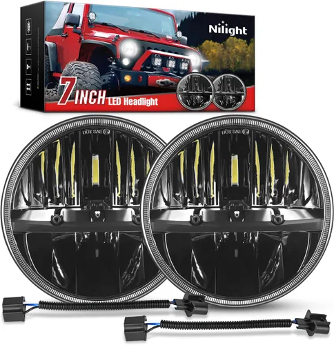 Vista 11 de Nilight Conjunto de Luces LED de Niebla de 4 Pulgadas Compatible con 2007 2008 2009 2010 2011 2012 2013 2014 2015 2016 2017 2018 Jeep Wrangler JK