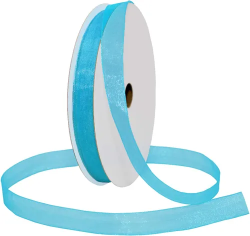 Vista 101 de Morex Ribbon 91803/100-609 Cinta de nailon Organdy, 5/8 pulgadas por 100 yardas, color rojo