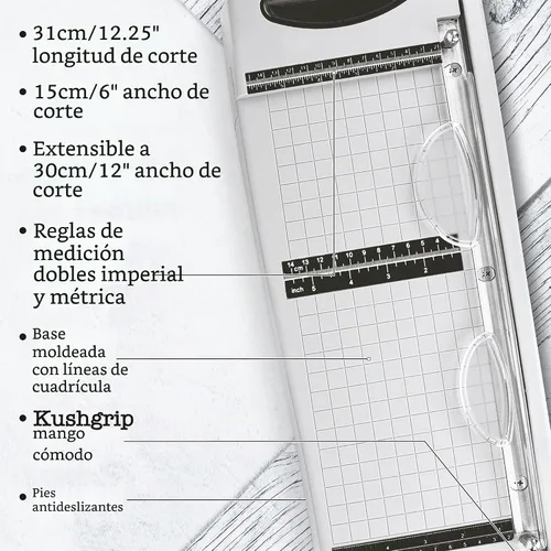 Vista 3 de Tonic Studios Tim Holtz - Cortador de papel de guillotina (12,25")