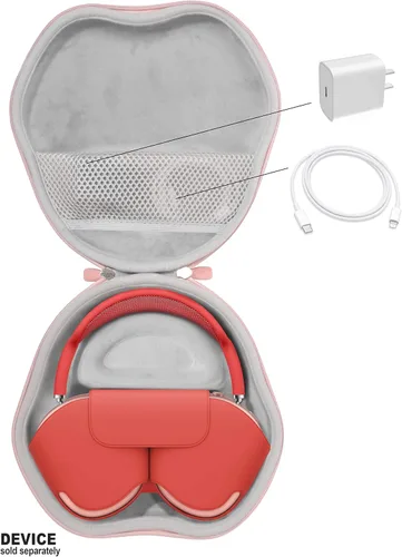Vista 3 de CaseSack Funda para auriculares Apple AirPods Max, para auriculares con funda (azul) (oro rosa)