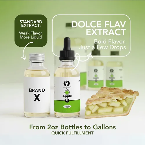 Vista 7 de Dolce Flav Extracto de manzana, 2 onzas soluble en aceite, Kosher, sin azúcar, sabor concentrado de manzana crujiente para hornear, chocolates