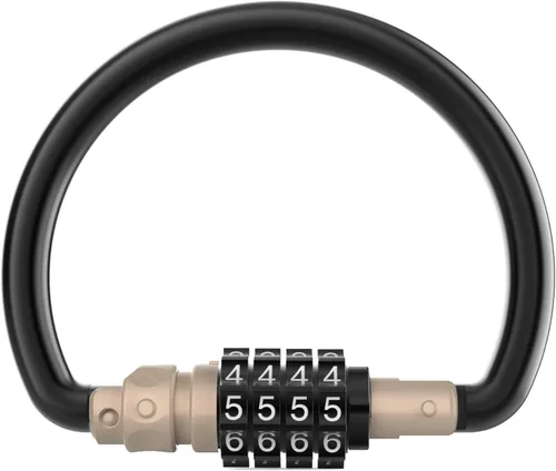 Vista 9 de Locking Carabiner Heavy Duty, Large Carabiner Clip with Combination Lock, 4 inch 25KN Metal D Ring Carbiner, Oval Caribiner, Triangle Caribeaner